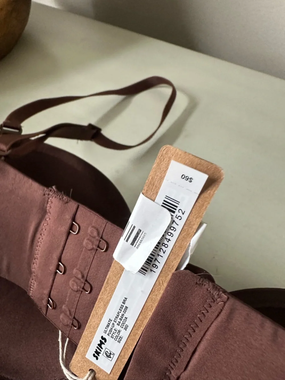 Skims ultimate push up strapless bra brown 30D - Picture 5 of 8